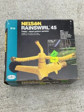 Nelson 077855116200 New Vintage Rain Swirl Whirling Sprinkler N54 N-54 Nos