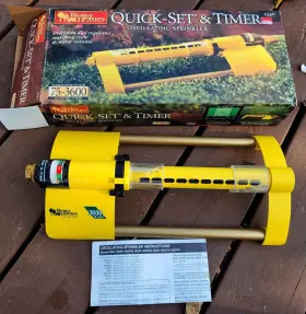 3600tw Nelson 077855236113 Vintage Dial-a-time Oscillating Plastic Lawn Sprinkler
