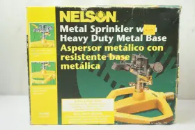 Nelson 077855815707 Vtg Rainpulse 85 Garden Yard Lawn Sprinkler Metal Usa Nos Radius