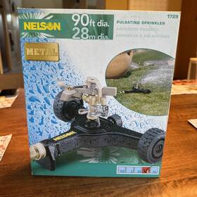 Nelson 1729 New Vintage Metal Pulsating Movable Lawn Sprinkler Model