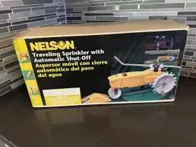 818653-4002 Nelson 186s Rain Train Traveling Sprinkler Cast Iron