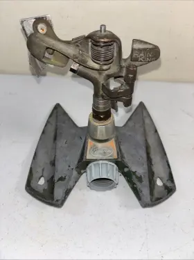 42-61254 Nelson Vintage Sunbeam Rain King Lawn Water Sprinkler Metal Chicago Il 42-61254 Nelson Vintage Sunbeam Rain King Lawn Water Sprinkler Metal Chicago Il