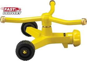 Nelson 445042798769 Three-arm Square Pattern Spray Whirling Sprinkler With Metal Wheel Base 5