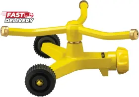 Nelson 445042798769 Three-arm Square Pattern Spray Whirling Sprinkler With Metal Wheel Base 5
