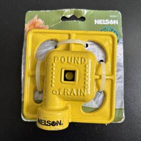 Nelson 50951 2007 Stationary Sprinkler Pound Of Rain Yellow New Old Stock