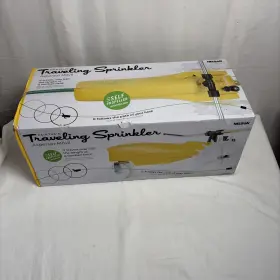 50970n Nelson Rain Train Tractor Traveling Lawn Sprinkler Yellow Sealed Box New