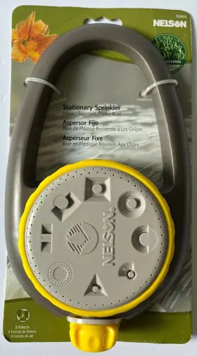 859553-1001 Nelson Stationary Sprinkler Head 50955 Eight Pattern With Plastic Base