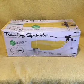 859703-1002 Nelson Traveling Sprinkler Raintrain 13 500 Square Feet Yellow New