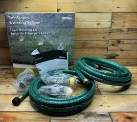 Wm50182 Nelson 50182 Rainscapes Lawn Yard Garden Watering System 5-piece Kit Rare Htf Wm50182 Nelson 50182 Rainscapes Lawn Yard Garden Watering System 5-piece Kit Rare Htf