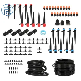 824439 Netuera Micro Drip Irrigation Kit Automatic Watering System Adjustable Greenhouse 226ft