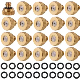 20pc-misting Nfamrzcar 025128903323 20 Pack Brass Misting Nozzles With 20pc Nozzle O Ring