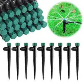Nfamrzcar 331807853881 100pc Drip Irrigation Emitters For 1/4 Inch Tubing 5.5 Stake With Adjustabl Nfamrzcar 331807853881 100pc Drip Irrigation Emitters For 1/4 Inch Tubing 5.5 Stake With Adjustabl