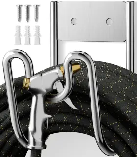 B0fwrcjy6p Niffgaff Garden Hose Holder Wall Mount Ss304 Stainless Steel Water Hanger Heavy Duty