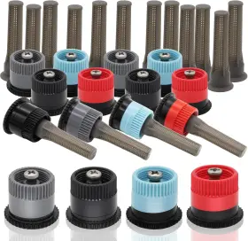 Niuohoy 445042537573 16pcs Variable Arc Nozzle Replacement Pop Up Sprinkler Heads For Hunter Rainbir