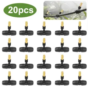 Nsioutlet 600609568828 20pcs Brass Misting Nozzles Sprinkler Outdoor Cooling System Garden Sprayer