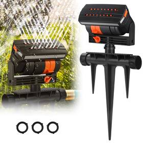 Nsioutlet 616361642812 16 Hole Automatic Oscillating Sprinkler Adjustable Lawn Garden Irrigation Tool