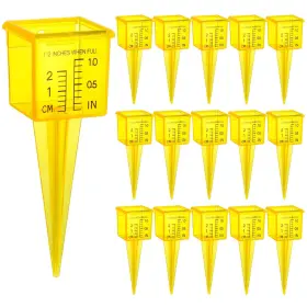 O-raingauge-15pc-1.5in Okllen 15 Pack Rain Gauge 1.5 Inch Sprinkler With Wide Mouth Outdoor Wate