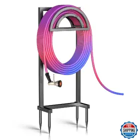 B0dsbrh8tm Olv Freestanding Garden Hose Holder Heavy Duty Metal Stores 150ft