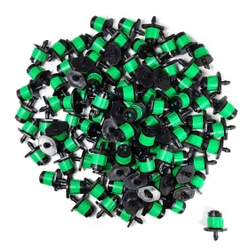 One Stop Outdoor 850026983012 100-pack - 1/4 Inch 360 Degree Drip Emitter On 6 Stake Sprayer Adjustable One Stop Outdoor 850026983012 100-pack - 1/4 Inch 360 Degree Drip Emitter On 6 Stake Sprayer Adjustable