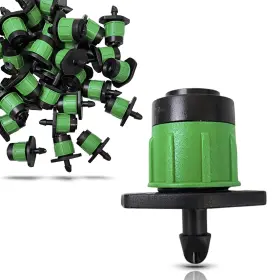 One Stop Outdoor 850056203272 50-pack - 1/4 Inch 360 Degree Drip Emitter On 6 Stake Sprayer Adjustable One Stop Outdoor 850056203272 50-pack - 1/4 Inch 360 Degree Drip Emitter On 6 Stake Sprayer Adjustable