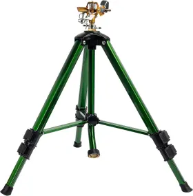 Onestop-stores 313113054038 Impact Sprinkler On Tripod Base Heavy Duty Brass Sprinklers For Yard Lawn Garde Onestop-stores 313113054038 Impact Sprinkler On Tripod Base Heavy Duty Brass Sprinklers For Yard Lawn Garde