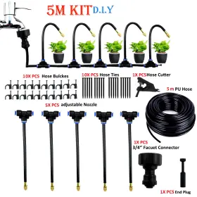 5-20m Onestop-stores 445004181196 Universal Atomization Sprinkler Automatic Watering Kits 5m/10m With 20cm R 5-20m Onestop-stores 445004181196 Universal Atomization Sprinkler Automatic Watering Kits 5m/10m With 20cm R