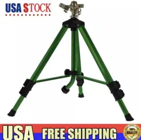 Orbit 046878275225 Irrigation Brass Adjustable Impact Telescoping Tripod Lawn Sprinkler New