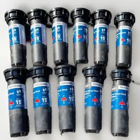 Orbit 046878545205 Lot Of 11 Pro 4 Inch 180 Degree Pop-up Spray Head Sprinkler Brass Nozzle