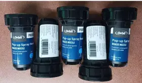 Orbit 046878545229 Lot Of 5 Professional 2 Inch Pop-up Full Spray Head Pattern Brass Nozzle 54522 Orbit 046878545229 Lot Of 5 Professional 2 Inch Pop-up Full Spray Head Pattern Brass Nozzle 54522