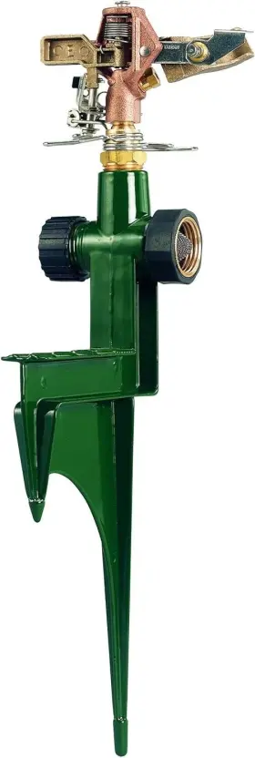 Orbit 046878582149 Brass Impact Sprinkler On Metal Step Spike 1/2-in Kmko Orbit 046878582149 Brass Impact Sprinkler On Metal Step Spike 1/2-in Kmko