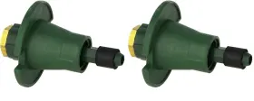 54027 Orbit 313049088084 2x Plastic Pop-up Flush Head Sprinkler With Brass Full Pattern Spray