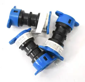 31976 Orbit Lot Of 3 Irrigation Blu-lock Couplings 1/2 Inch Dia X 1.75 Black/blue Genuine