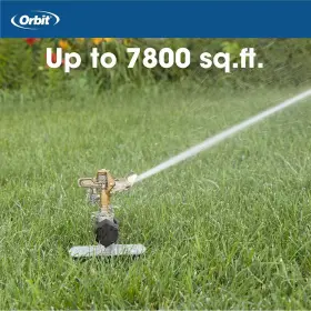 Orbit 445057538558 Heavy-duty Adjustable Brass Impact Sprinkler On Zinc Spike Orbit 445057538558 Heavy-duty Adjustable Brass Impact Sprinkler On Zinc Spike