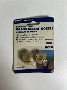 53054 Orbit Strip Pattern Brass Insert Nozzle Boquillas De Bronco 4 X20 Model 53054 Orbit Strip Pattern Brass Insert Nozzle Boquillas De Bronco 4 X20 Model