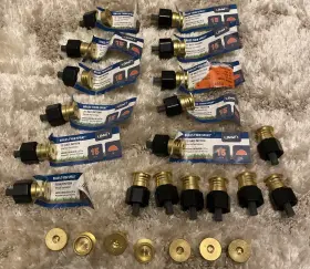 54052 Orbit 18x Brass Nozzle. 15ft Half Pattern Shrub Sprinkler 7 Nozzles