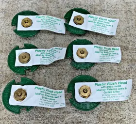 54132 Orbit Lot 6 Pack Plastic Flush Head Sprinkler Brass 3/4 Spray Pattern 280
