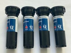 Orbit 54504 Lot Of 4 Inch 12 Ft. Sprinkler Pop-up Rotors Nozzles Heads