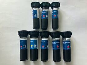 Orbit 54505 54529 54501 Lot Of 8 4 Inch 15 Ft. Sprinkler Pop-up Rotors Nozzles Heads