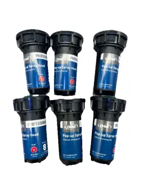 25-360 Orbit 54507 Lot Of 6 Pro Pop-up 8ft Degrees Adjustable Sprinkler Head. 34