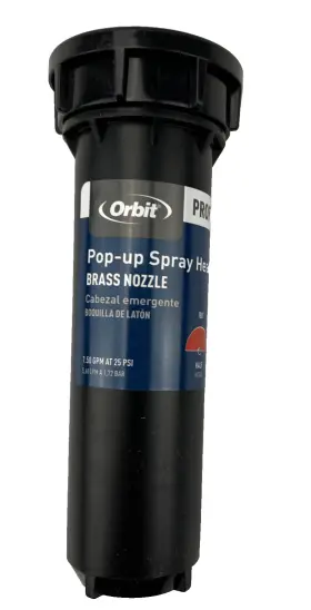 54520 Orbit 4 Inch Half Circle 180 Degree Pop Up Sprinkler Brass Head New