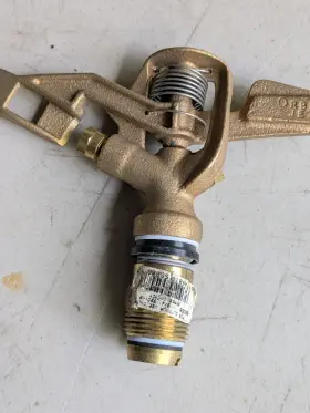 55008 Orbit 2 New Older Heavy Duty Full Circle Brass Impact Sprinklers