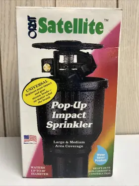 55012 Orbit Satellite Popup Impact Sprinkler Model #55012 New Old Stock L M Coverage