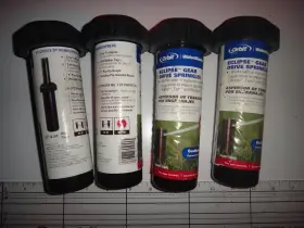 55044 Orbit Lot Of 4 Eclipse Gear Drive Sprinklers Nos With Storage Wear