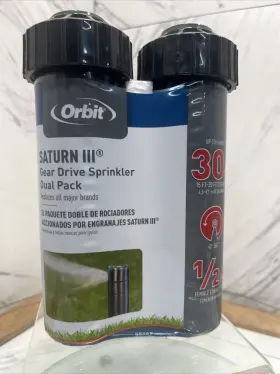 55469 Orbit Saturn Iii 4 Inch Pop-up 30ft Adj. Inground Sprinkler Head 2 Pack 55469 Orbit Saturn Iii 4 Inch Pop-up 30ft Adj. Inground Sprinkler Head 2 Pack