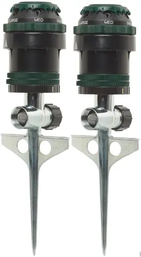 H2o-6 Orbit 56351 2-pack Gear Drive Sprinkler - Versatile For Efficient Lawn Wate