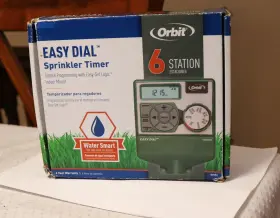 57596 Orbit 6 Zone Easy Dial Lawn Sprinkler Controller Control Panel New