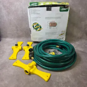 58117 Orbit Port-a-rain Portable Garden Sprinkler System With 15ft Hoses Green