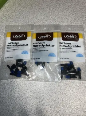67117 Orbit Lot Of 14 Half Pattern Micro-sprinkler And 2 Quarter 70 Ct Total