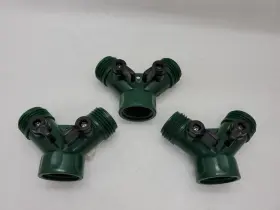 67745 Orbit Lot Of 3 Dual Shut-off Hose Y