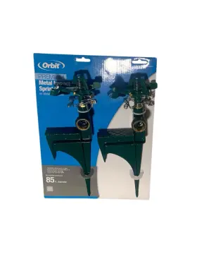 Orbit 705353079481 Adjustable Zinc Impact Sprinkler On Heavy-duty Spike 2-pack